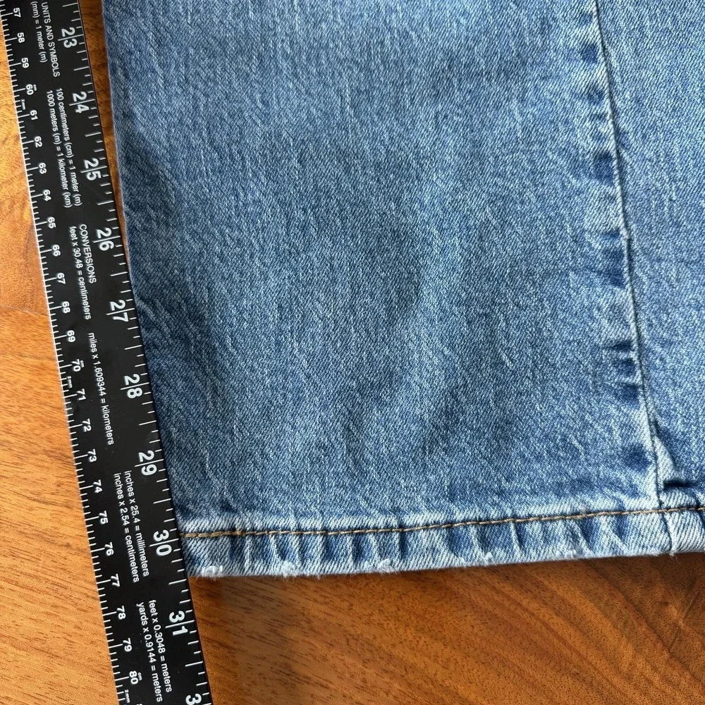 Levi's 505 Regular Fit Jeans Men 36x30 Light Wash Straight Leg Denim